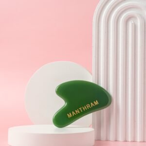 MANTHRAM Guasha Manual Massage Stone | Gua Sha Facial Tool for Face Body Skin Spooning/SPA/Neck Relax/Soft Tissue